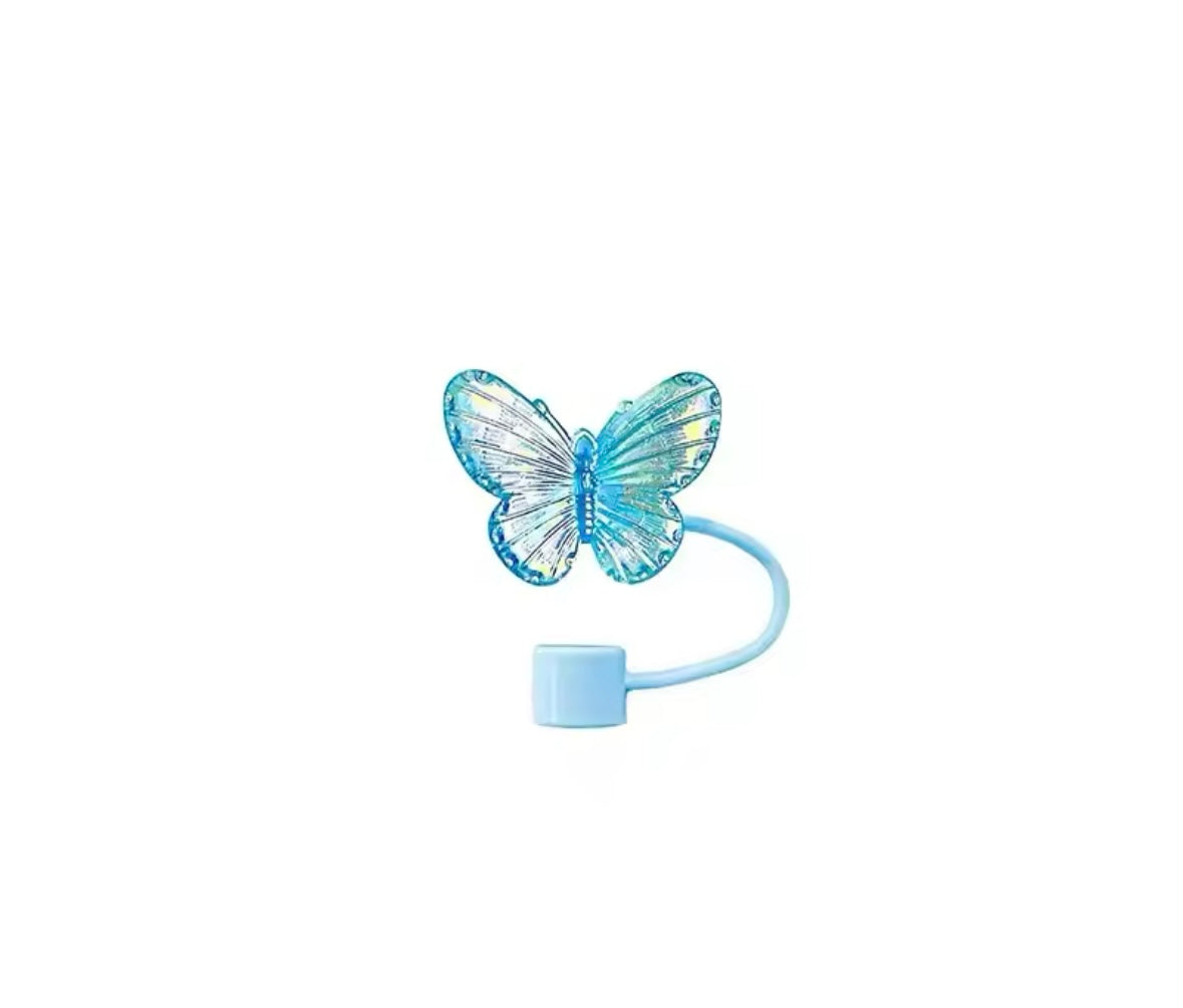 10MM Silicone Butterfly Straw Topper