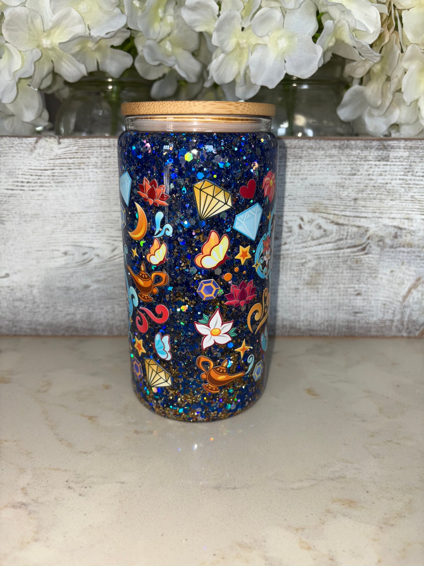 16oz glass snowglobe