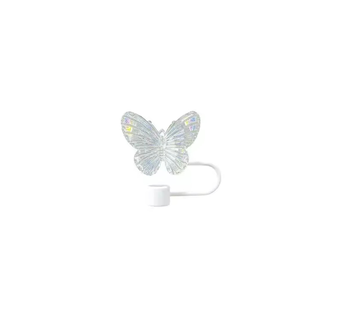 10MM Silicone Butterfly Straw Topper