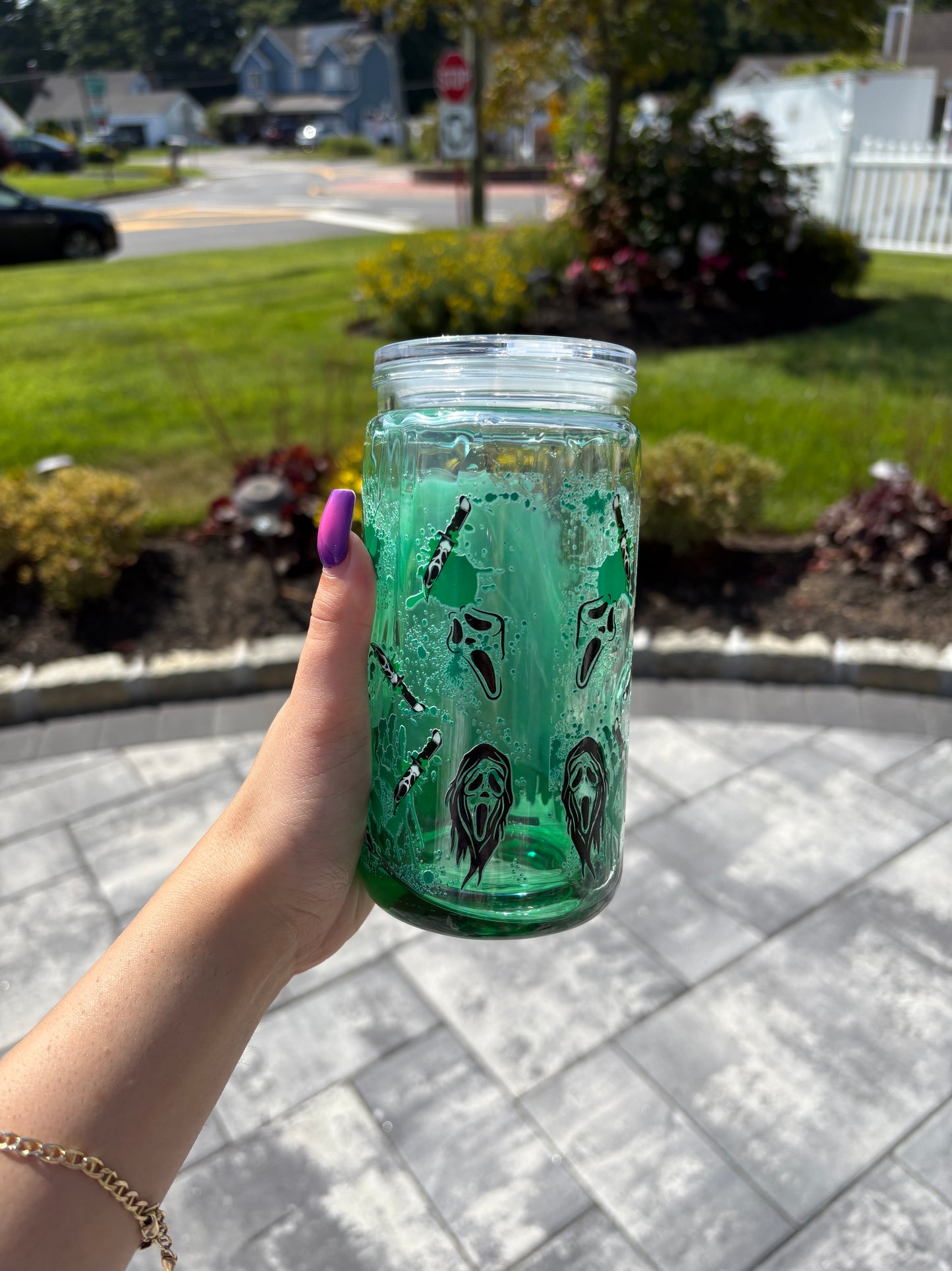 16oz acrylic honey drip