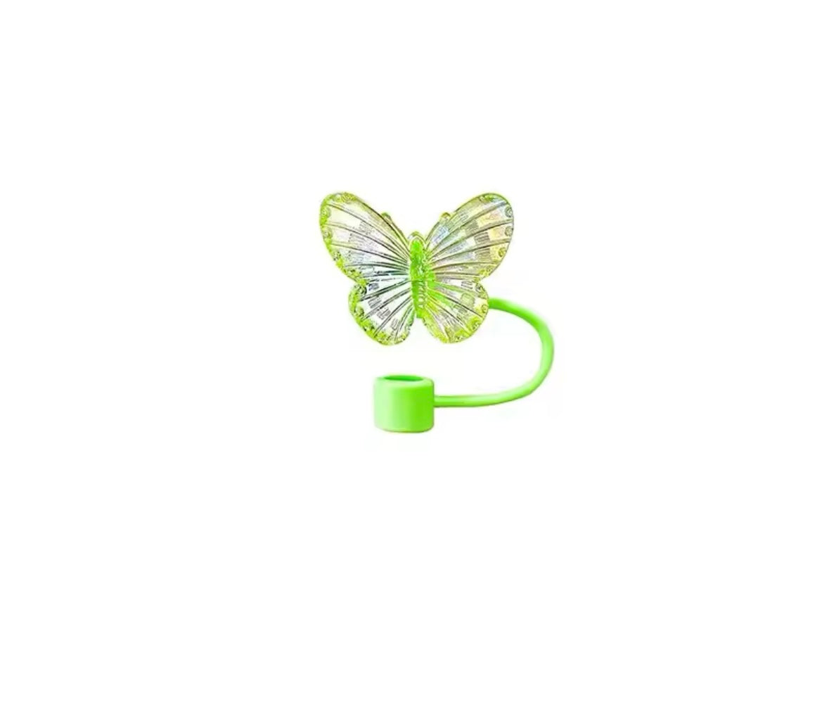 10MM Silicone Butterfly Straw Topper