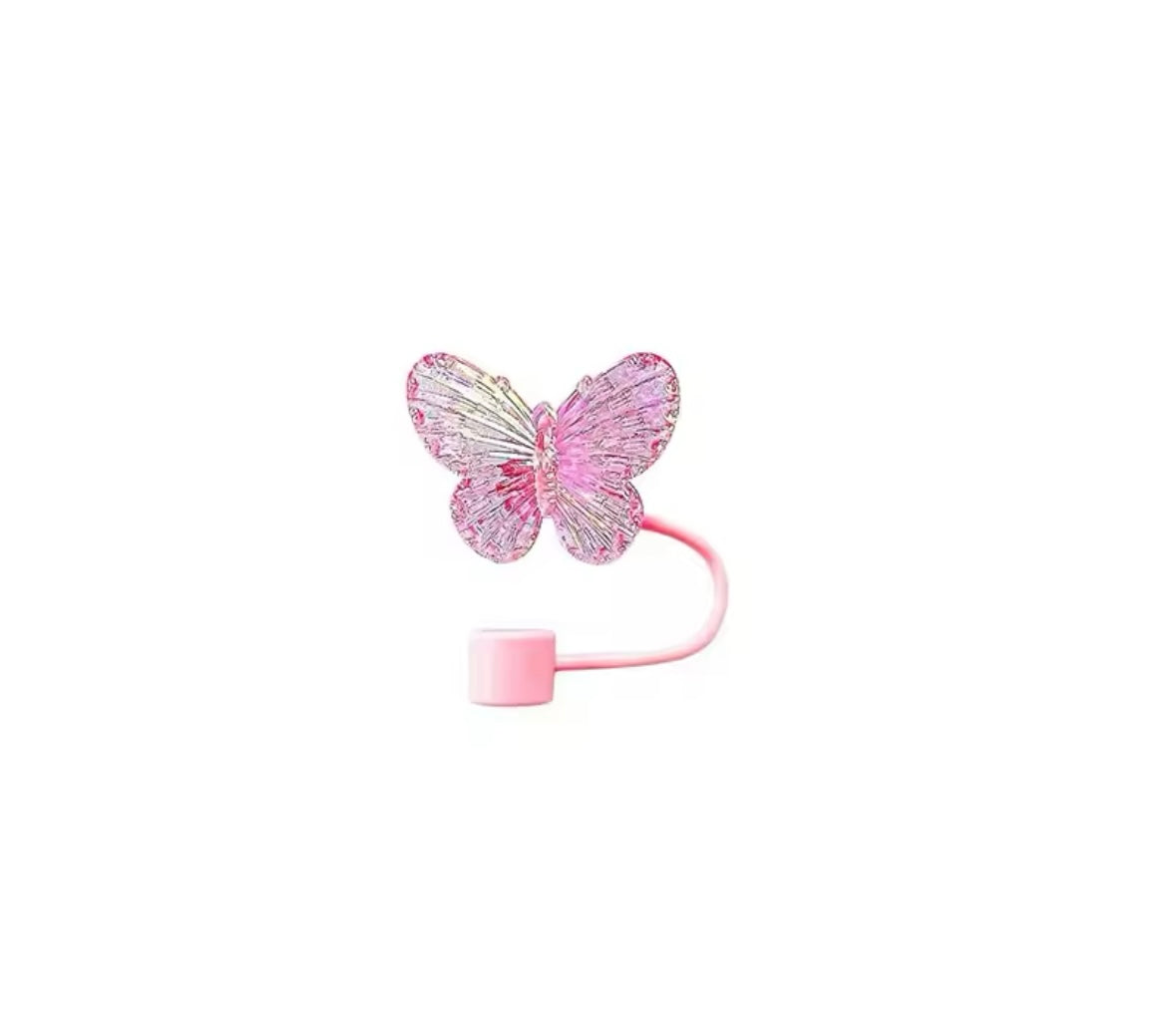 10MM Silicone Butterfly Straw Topper