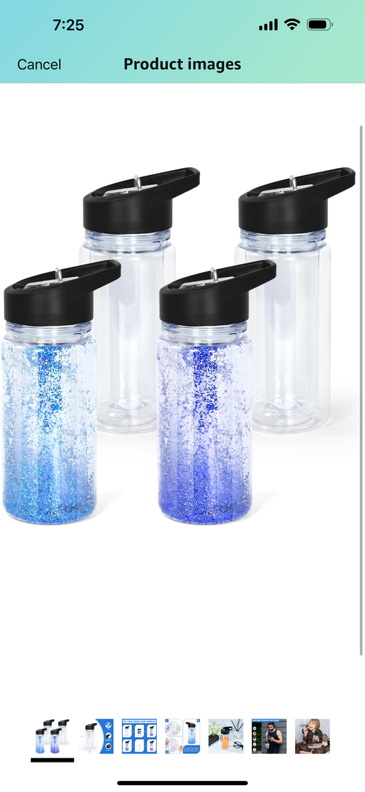 Kids Snowglobe acrylic cup 10oz