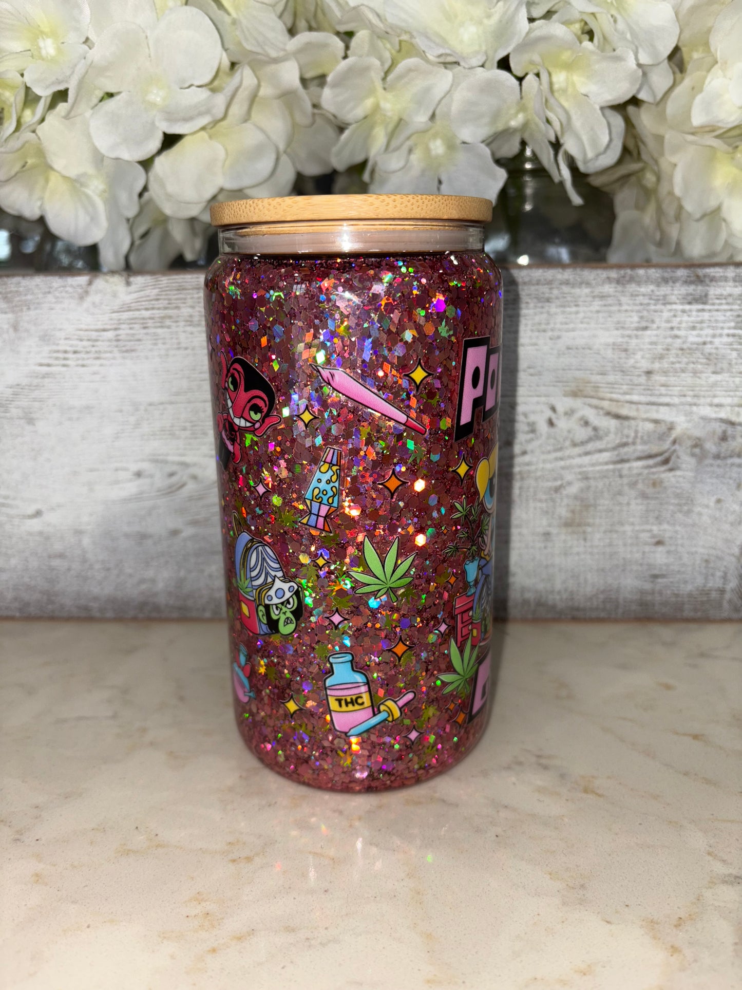16oz glass snowglobe