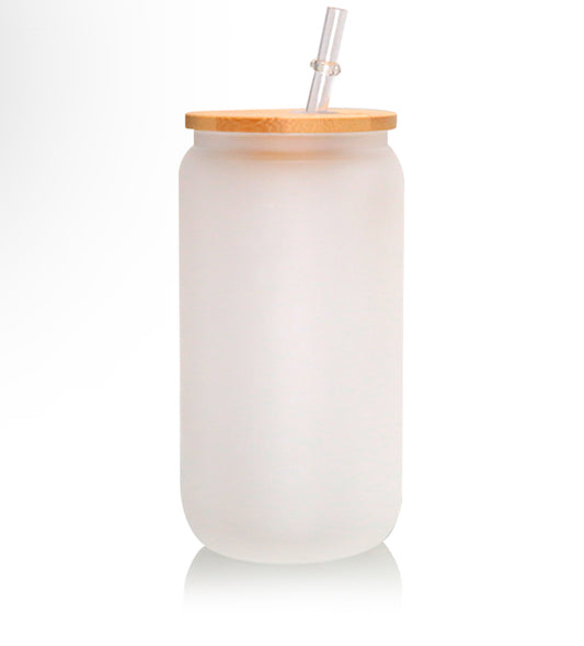 16oz frosted NON-glitter please add decal separately CLEAR LID**