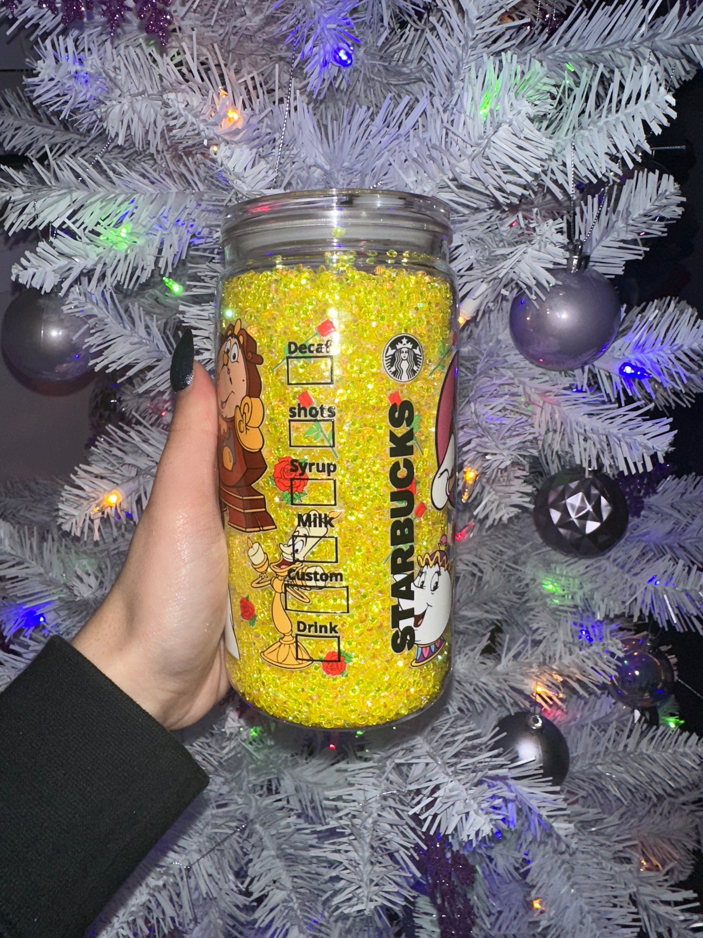 Belle Rhinestone Filled 16oz