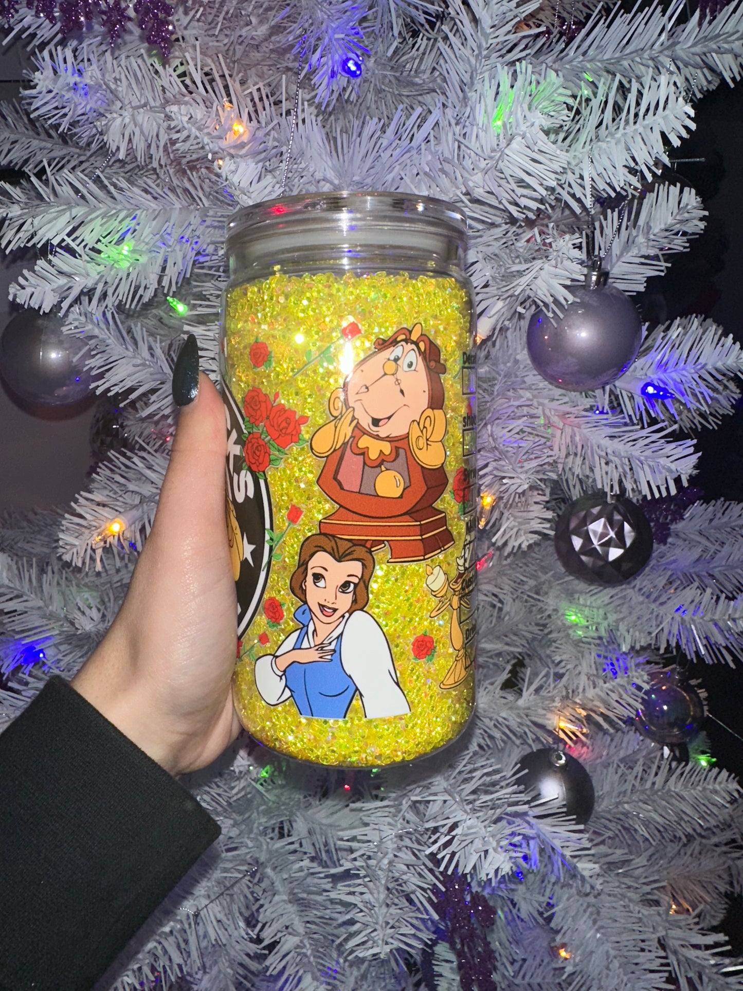 Belle Rhinestone Filled 16oz