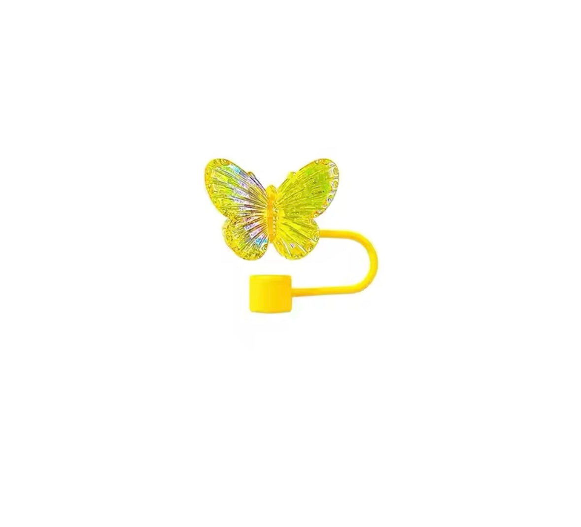 10MM Silicone Butterfly Straw Topper