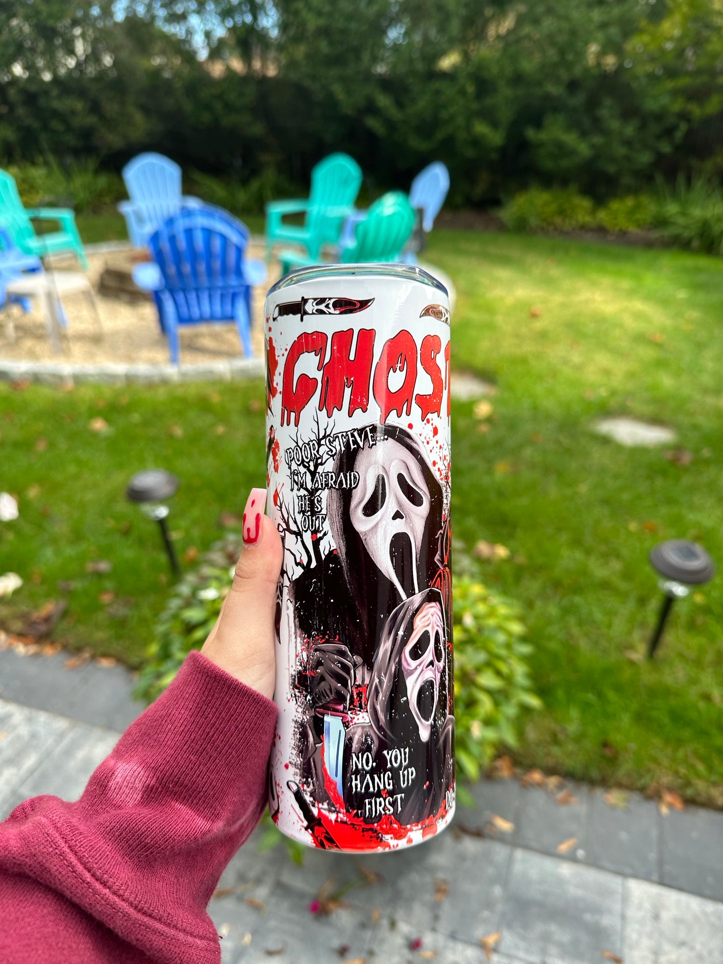 Ghost Face Stainless Steel Tumbler