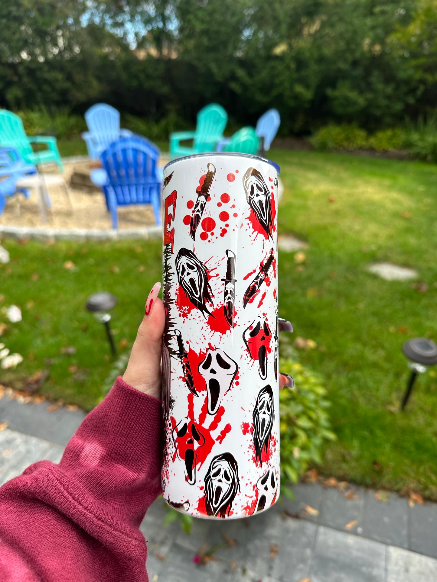 Ghost Face Stainless Steel Tumbler