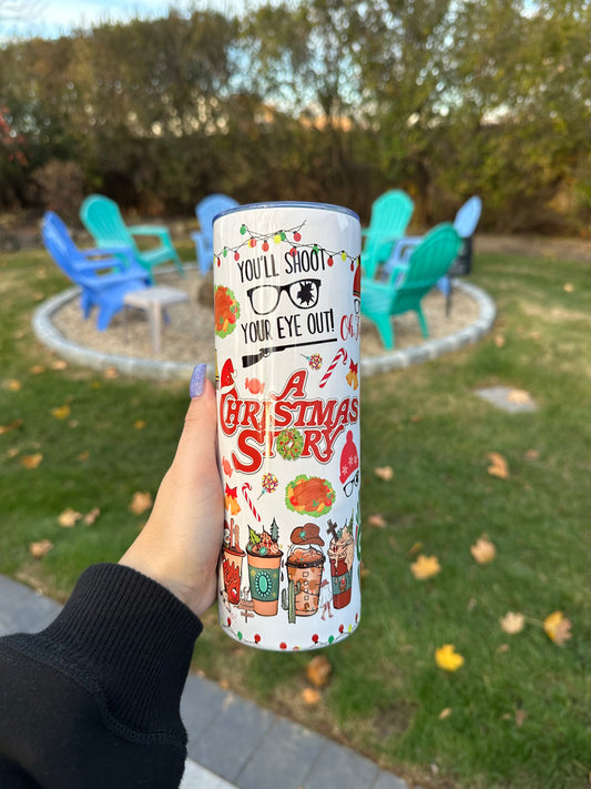 A Christmas tumbler